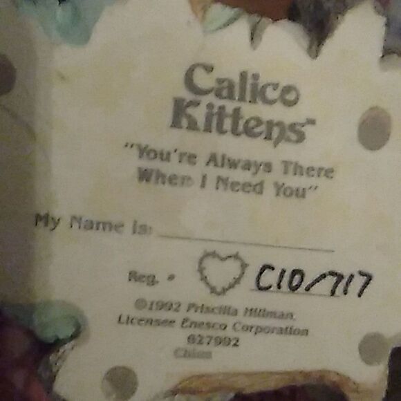 ☎️ Vintage Enesco Calico Kittens  - Picture 4 of 5